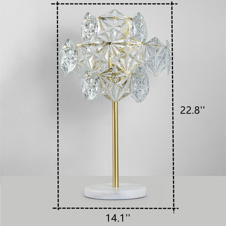 Postmodern transparent crystal lamp