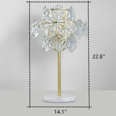 Postmodern transparent crystal lamp