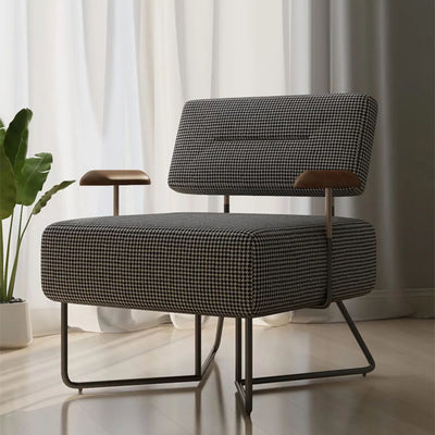 Houndstooth sofa lounge chair