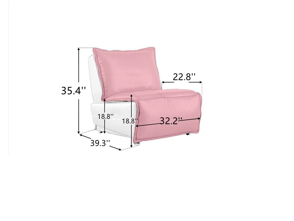 Swivel Manual Glider Recliner Cushioned Chair