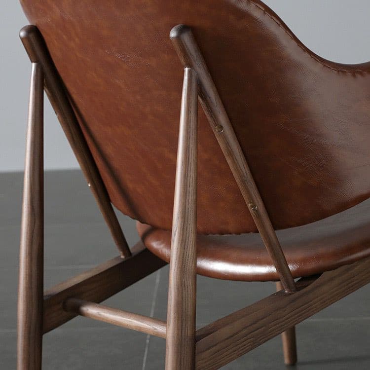 Single chair solid wood lounge chair