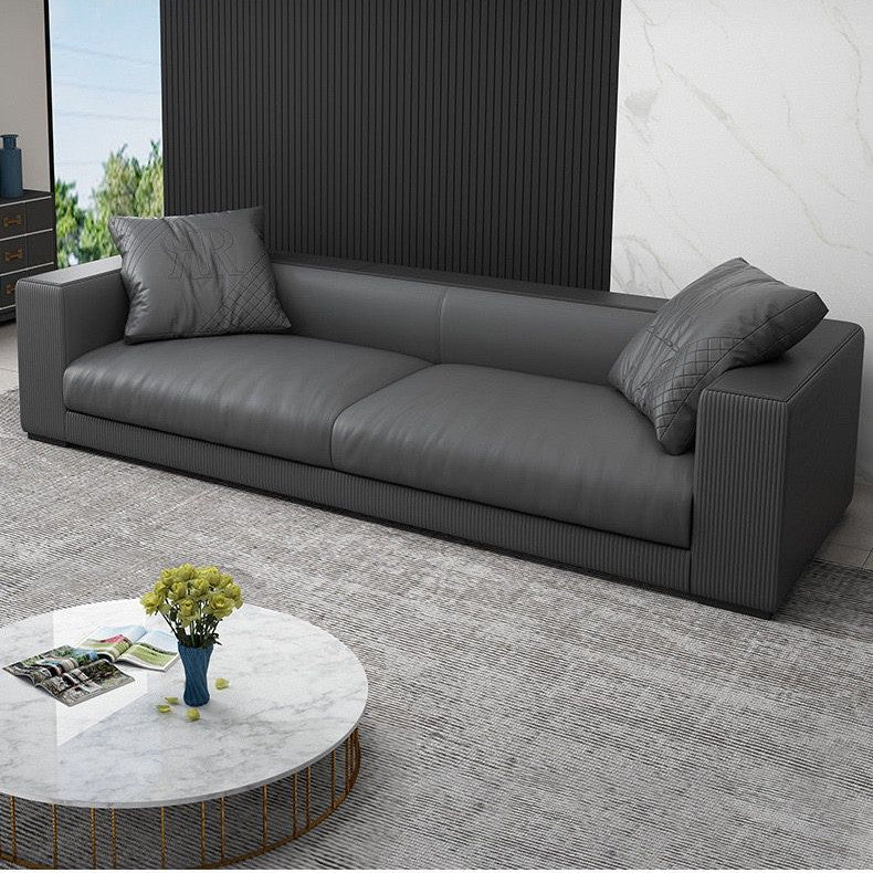 Modern leather sofa