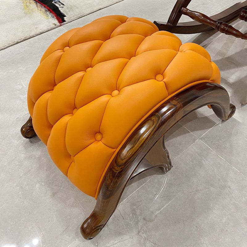 Luxury Ebony Wood single sofa rocking chair