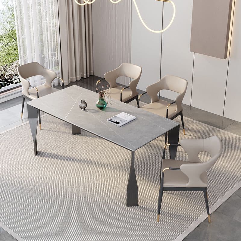 Luxury rectangular dining combination