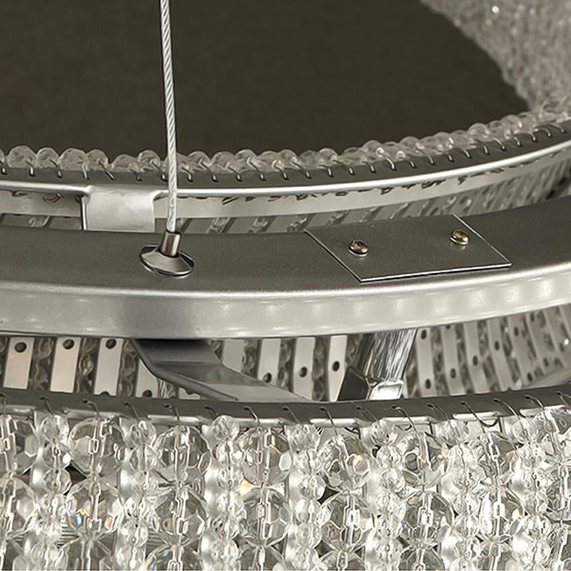 Crystal Halo Clear Chandelier