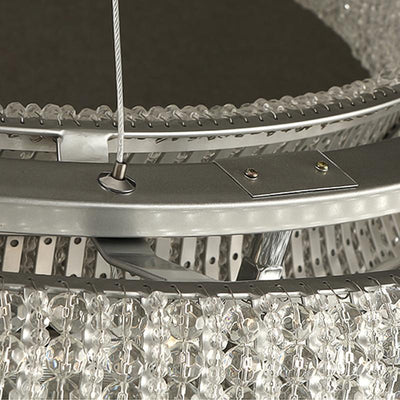 Crystal Halo Clear Chandelier