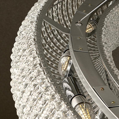 Crystal Halo Clear Chandelier