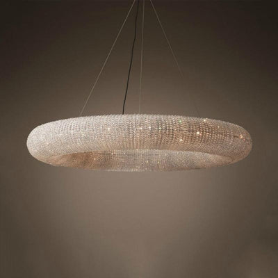 Crystal Halo Clear Chandelier