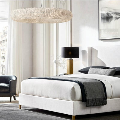 Crystal Halo Clear Chandelier