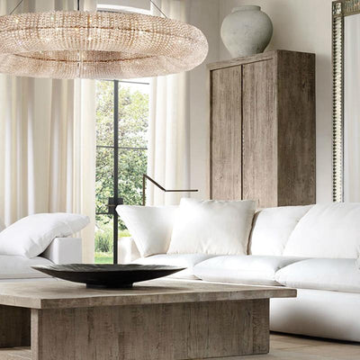 Crystal Halo Clear Chandelier