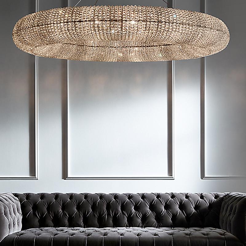 Crystal Halo Clear Chandelier