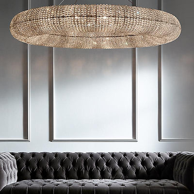 Crystal Halo Clear Chandelier