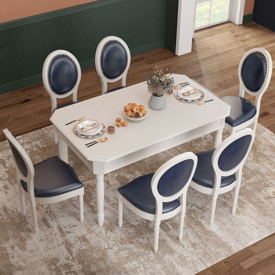 Rectangular rustic solid wood dining