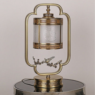 High-end style glass all-copper lamp