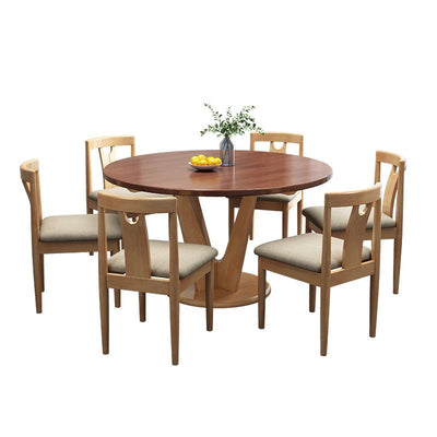 Solid wood dining table