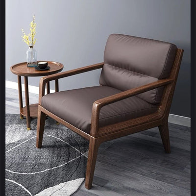 Solid wood lounge chair