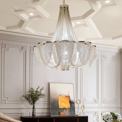 Aluminum Chain Chandelier