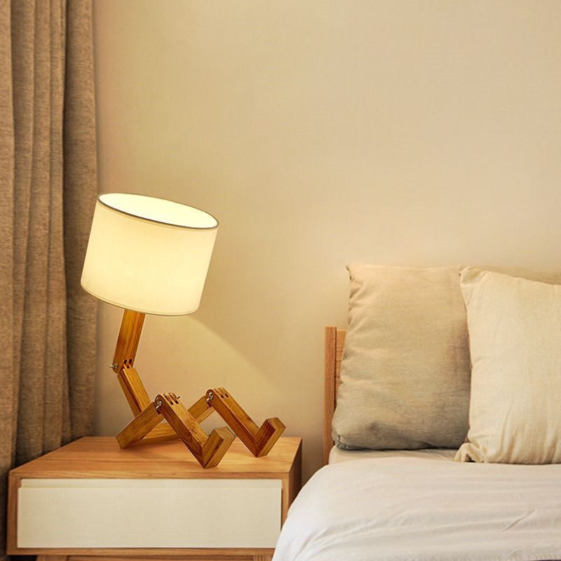 Modern solid wood night light