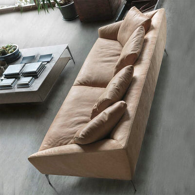 Modern leather sofa combination