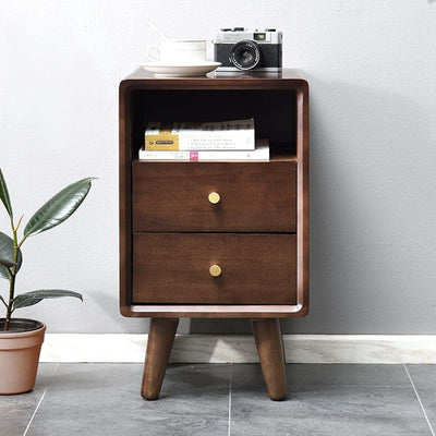 Solid wood bedside cabinet