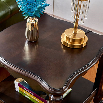 Solid wood light luxury side table