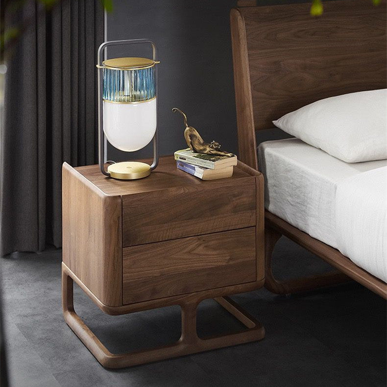 Solid wood bedside cabinet