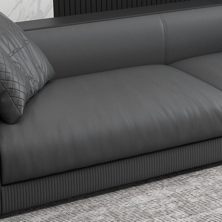 Modern leather sofa