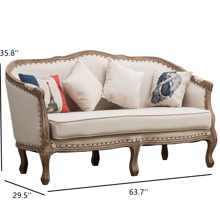 Luxury solid wood living room sofa