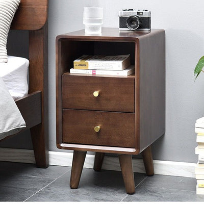 Solid wood bedside cabinet