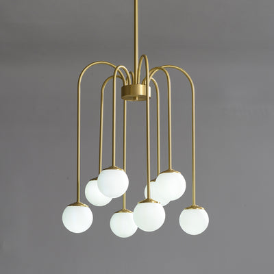 8-Lights Ball Chandelier
