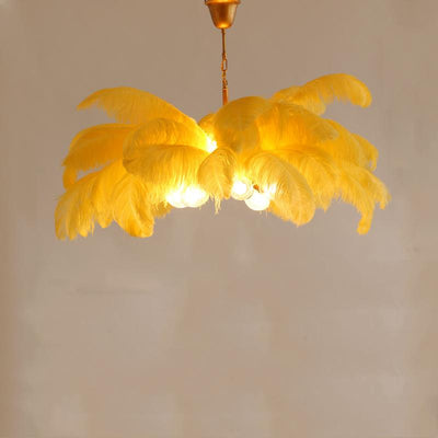 Nordic Ostrich Feather Chandelier