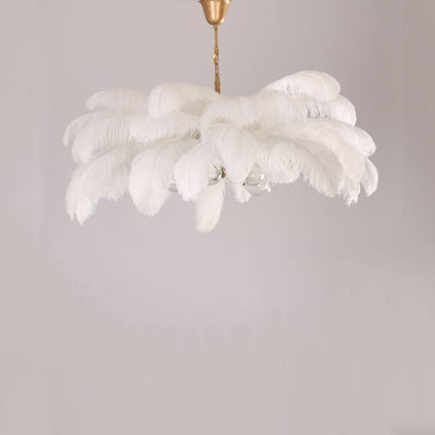 Nordic Ostrich Feather Chandelier