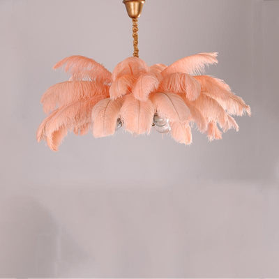 Nordic Ostrich Feather Chandelier