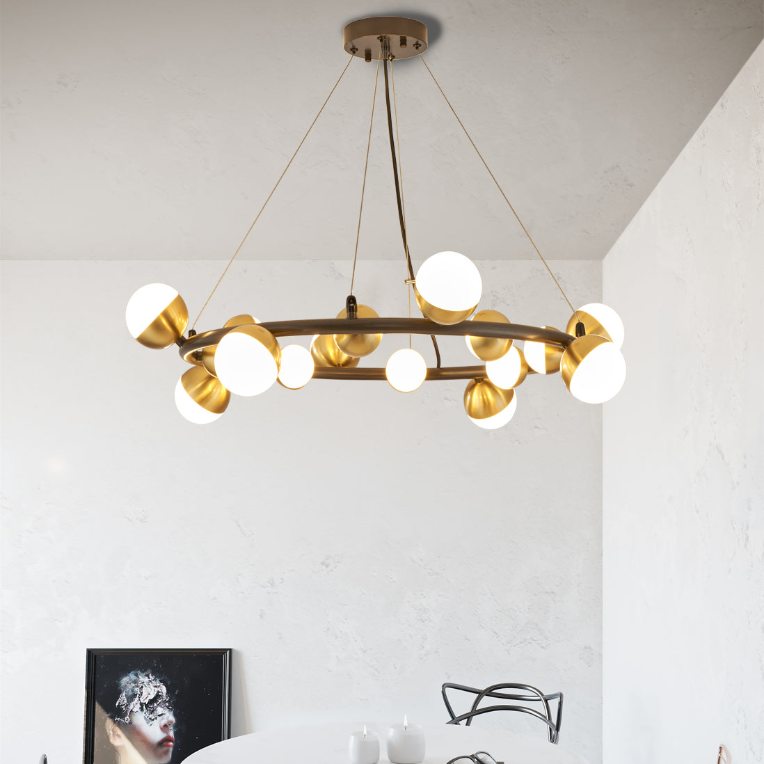 Modern minimalist chandelier