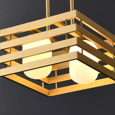 Modern brass pendant light