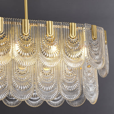 Transparent Glass Chandelier For Dinning room