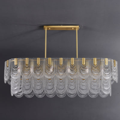 Transparent Glass Chandelier For Dinning room