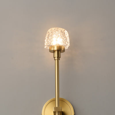 Round Modern Crystal Wall Sconce