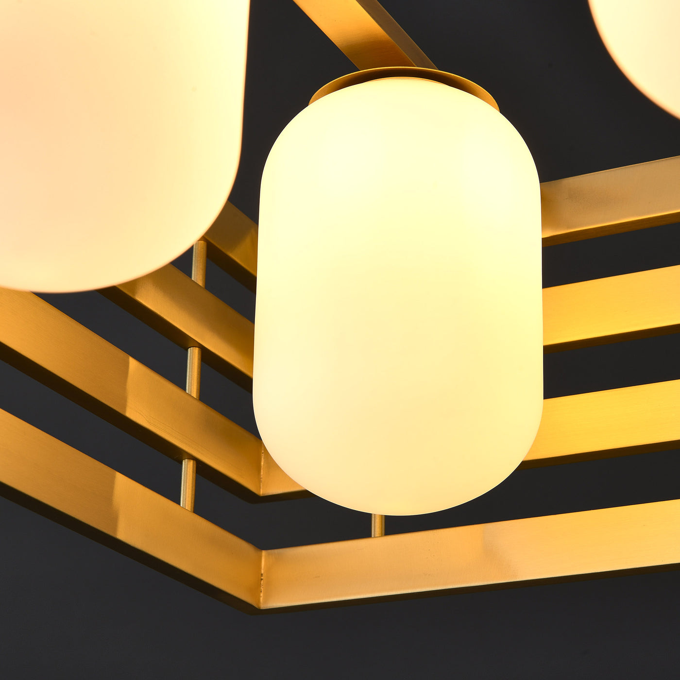 Modern brass pendant light