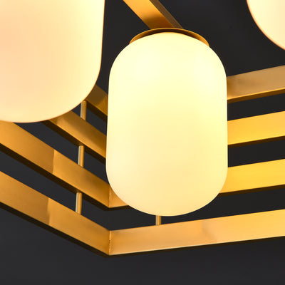 Modern brass pendant light