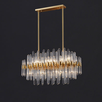 Rectangular Icicle Glass Chandelier