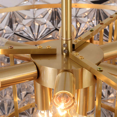 Diamond Mordern style Round crystal glass chandelier D25"
