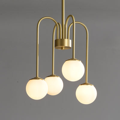 4-Lights Ball Chandelier