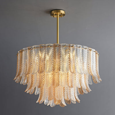 Fireworks bloom round chandelier